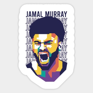 Jamal Murray WPAP Art Style Sticker